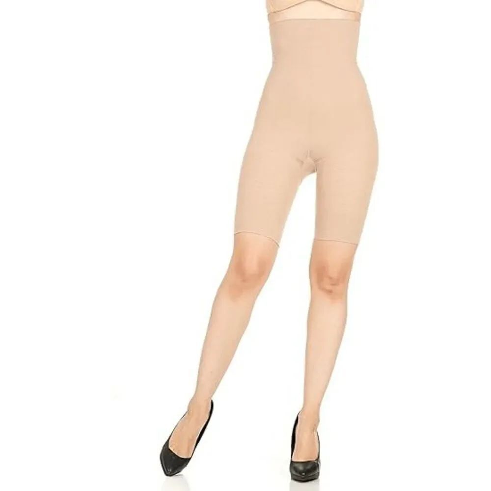 Spanx NWT size M Seamless Higher Power Short High-Waisted Control Underwear Cafe - Picture 4 of 8